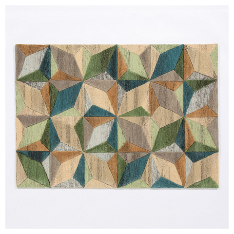 Lilianna Embossed Geo Wool 120x170cm Rug
