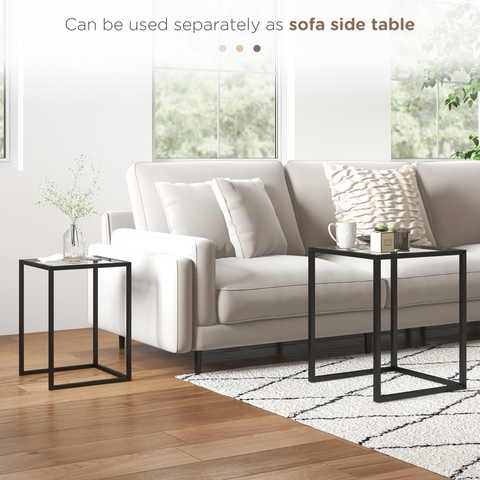 Tempered Glass Top, Black