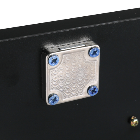 15 PCT E0 Particleboard Pitted Surface 2 Drawers 1 Lock 1 Door 3 Hair Dryer Salon Cabinet Black【Same code 63082170】
