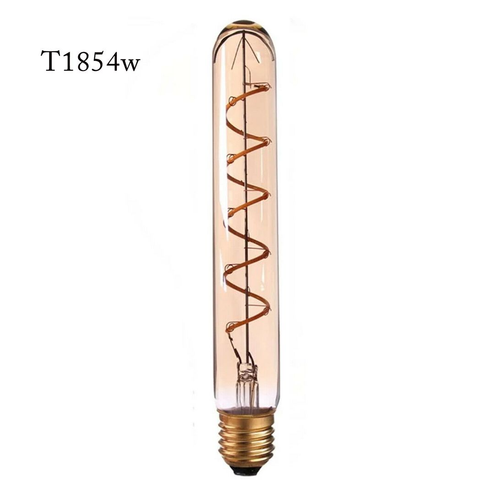 LED E27 T185 4W Non Dimmable Filament Glass Retro Warm White~1045