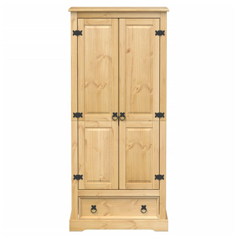 Wardrobe Corona 76x50x170 cm Solid Wood Pine