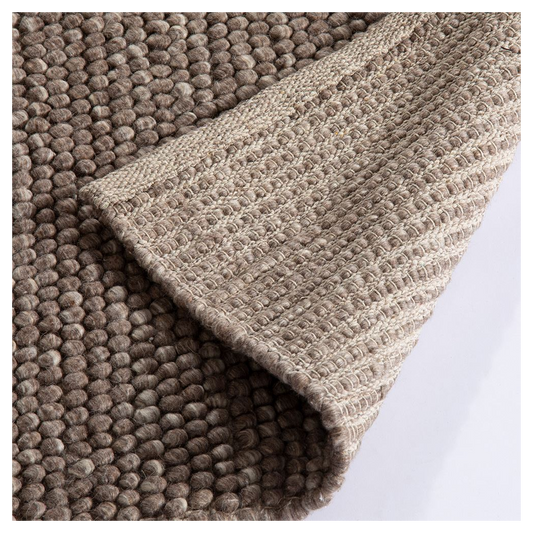Delilah Wool Pebble 120x170cm Mottled Taupe Rug