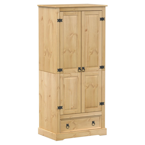 Wardrobe Corona 76x50x170 cm Solid Wood Pine