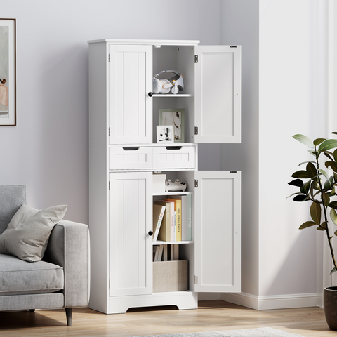 Bathroom Storage Cabinet-White