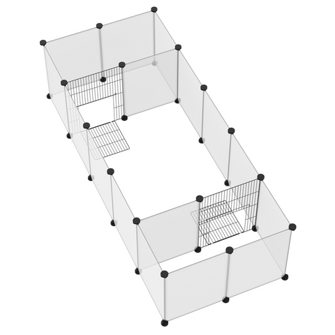 Pet Playpen, 18 Panels DIY Small Animal Cage for Guinea Pigs Hedgehogs