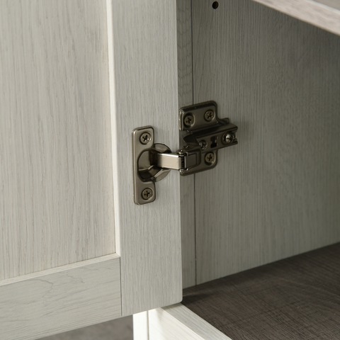 Tall Bathroom Storage Cabinet, Linen Tower with Adjustable Shelf, White