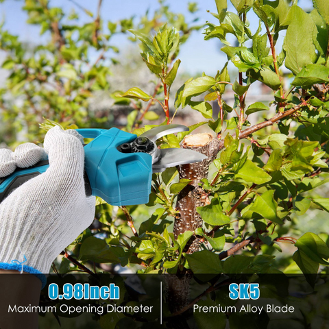 2-in-1 Electric Pruning Shear with Pole - 850W Brushless Motor, 200min Run Time, 4.5-6.3ft Extension for Perfect for Hedges, Trees, and Gardens