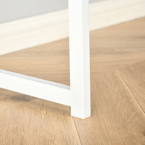 L-Shape Folding Computer Desk Study Workstation with 2 Shelves Oak Tone