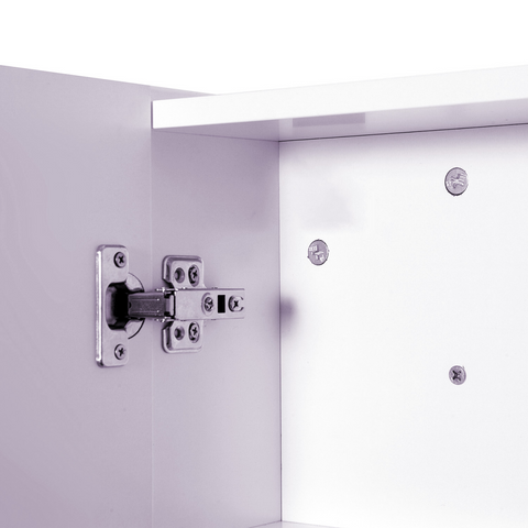 Wall Mounted Bathroom Mirror Storage Cabinet w/ Door Adjustable Shelf HOMCOM