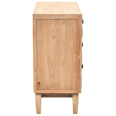 Drawer Cabinet | Natural wood with black details