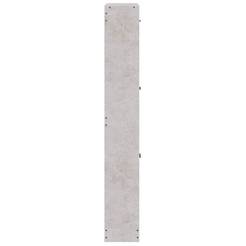Shoe Cabinet Concrete Grey 59x17x108 cm Engineered Wood