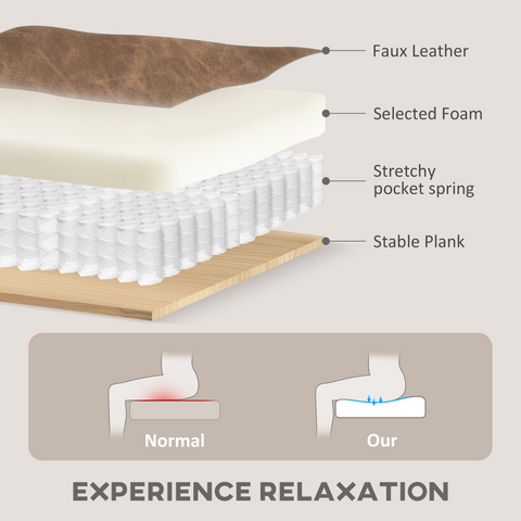 Chesterfield-style Wing Back Armchair Tufted Accent Chair Brown