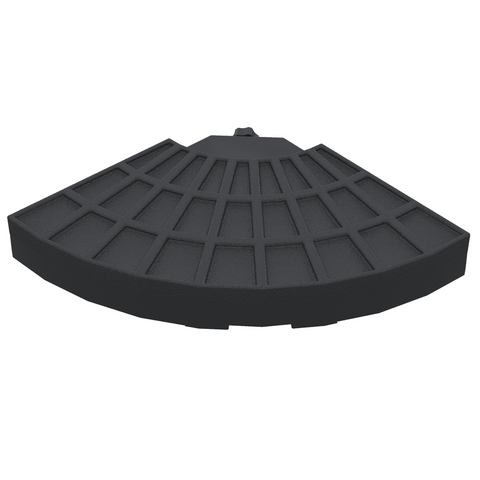 4Pc Portable Umbrella Base Parasol Stand Weights Holder Sand Water Filled