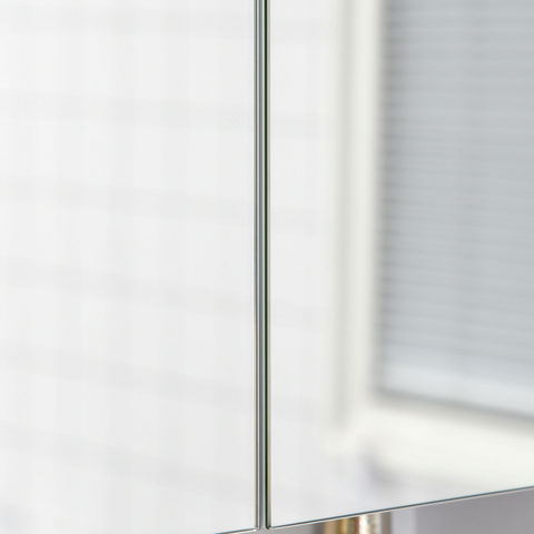 kleankin Wall Mount Medicine Cabinet with Mirror and Adjustable Shelf, White