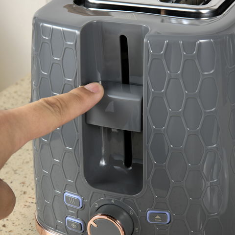 Kettle and Toaster Set 1.7L Fast Boil Kettle & 2 Slice Toaster Set Grey