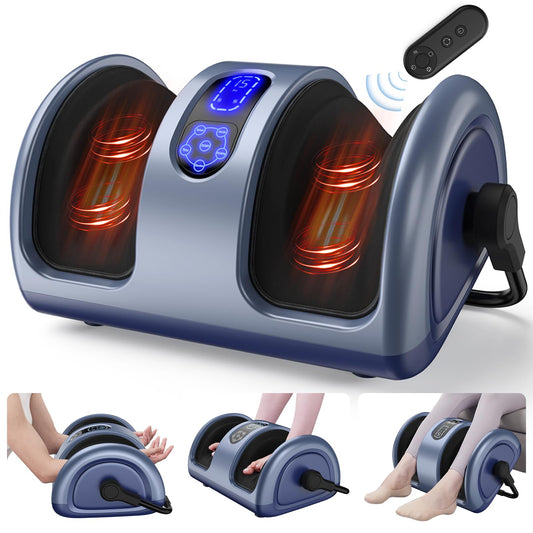 Foot massager with heating function on a white background