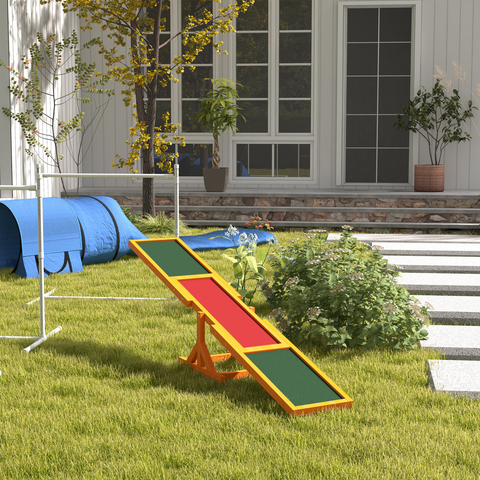 New Pet Seesaw Dog Training Agility Equipment Toy Exercise Playing Pawhut