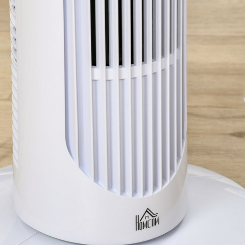 30" Tower Fan Noise Reduction Wind 3-Level Cool ABS Indoor White