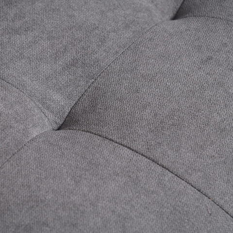 Compact Loveseat Sofa 2 Seater Sofa with Storage and Wood Legs Grey