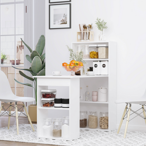 Computer Desk, 120Lx55Dx120H cm-White