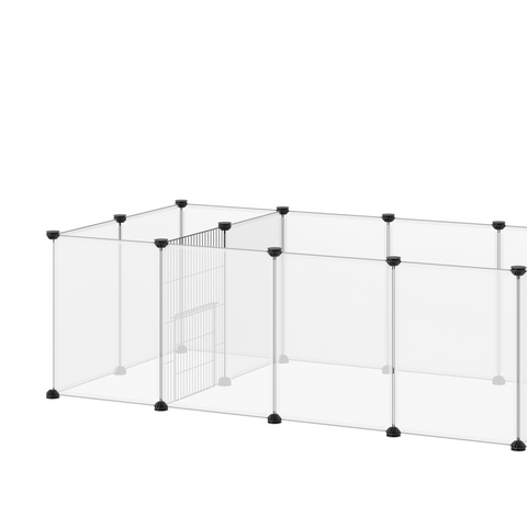 Pet Playpen, 18 Panels DIY Small Animal Cage for Guinea Pigs Hedgehogs