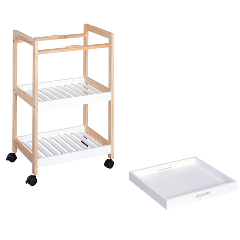 Kitchen Trolley, Bamboo/MDF board, 74.5H cm