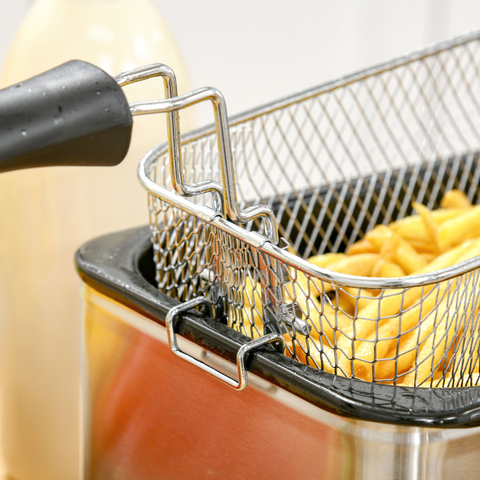 3 Litre Deep Fat Fryer with Adjustable Temperature, 60min Timer, 2000W