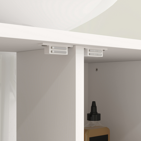 Bathroom Under Sink Cabinet for Basin with or without Pedestal Cream