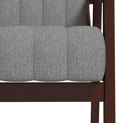 Modern Accent Chair Upholstered Armchair for Bedroom Living Room Grey