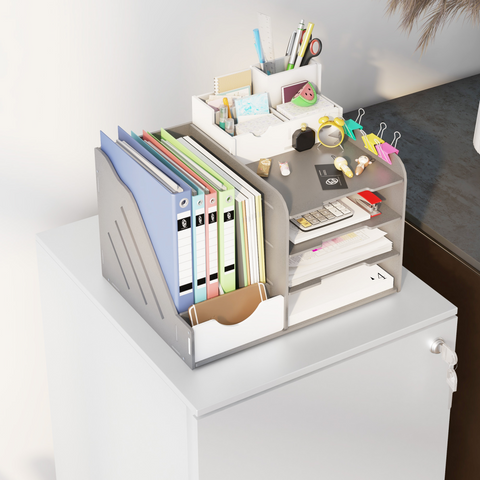 Vinsetto Steel File Cabinet with Lock and Hanging Bar for Letter A4 Legal Size