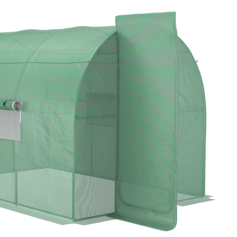 3 x 2M Reinforced Walk-in Polytunnel Garden Greenhouse Steel Frame
