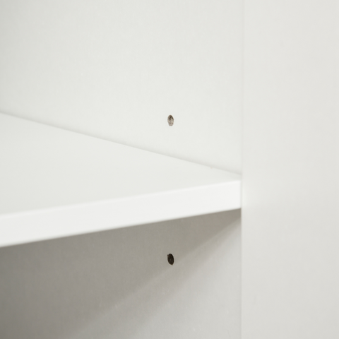 High Gloss Storage Cabinet for Bedroom Living Room Dining Room White