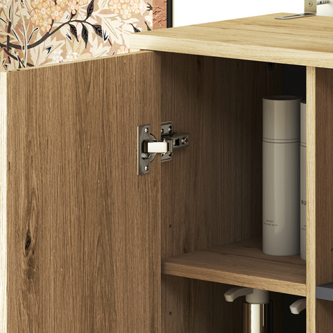 Bathroom Storage Unit with 6 Open Compartments and 6 Shelves