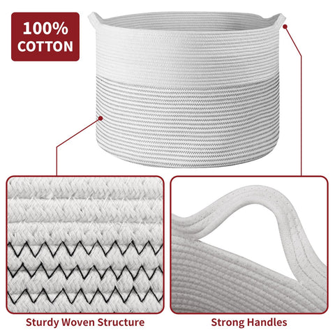 LAUNDRY BASKET WHITE & L GREY 1010285