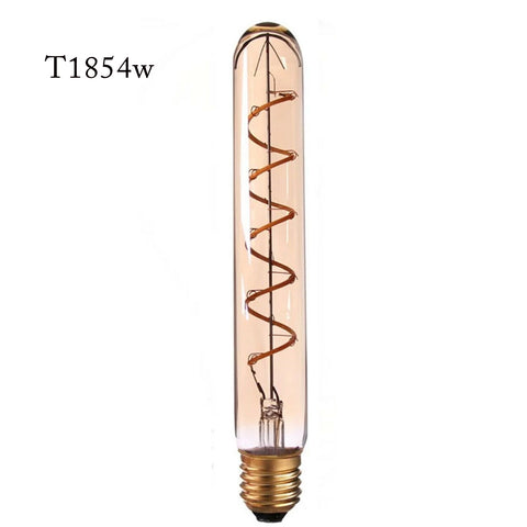 LED E27 T185 4W Non Dimmable Filament Glass Retro Warm White~1045