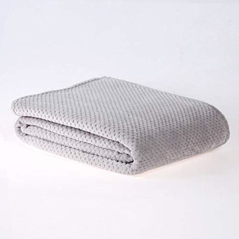 OVERSIZED WAFFLE THROW SILVER 200X250