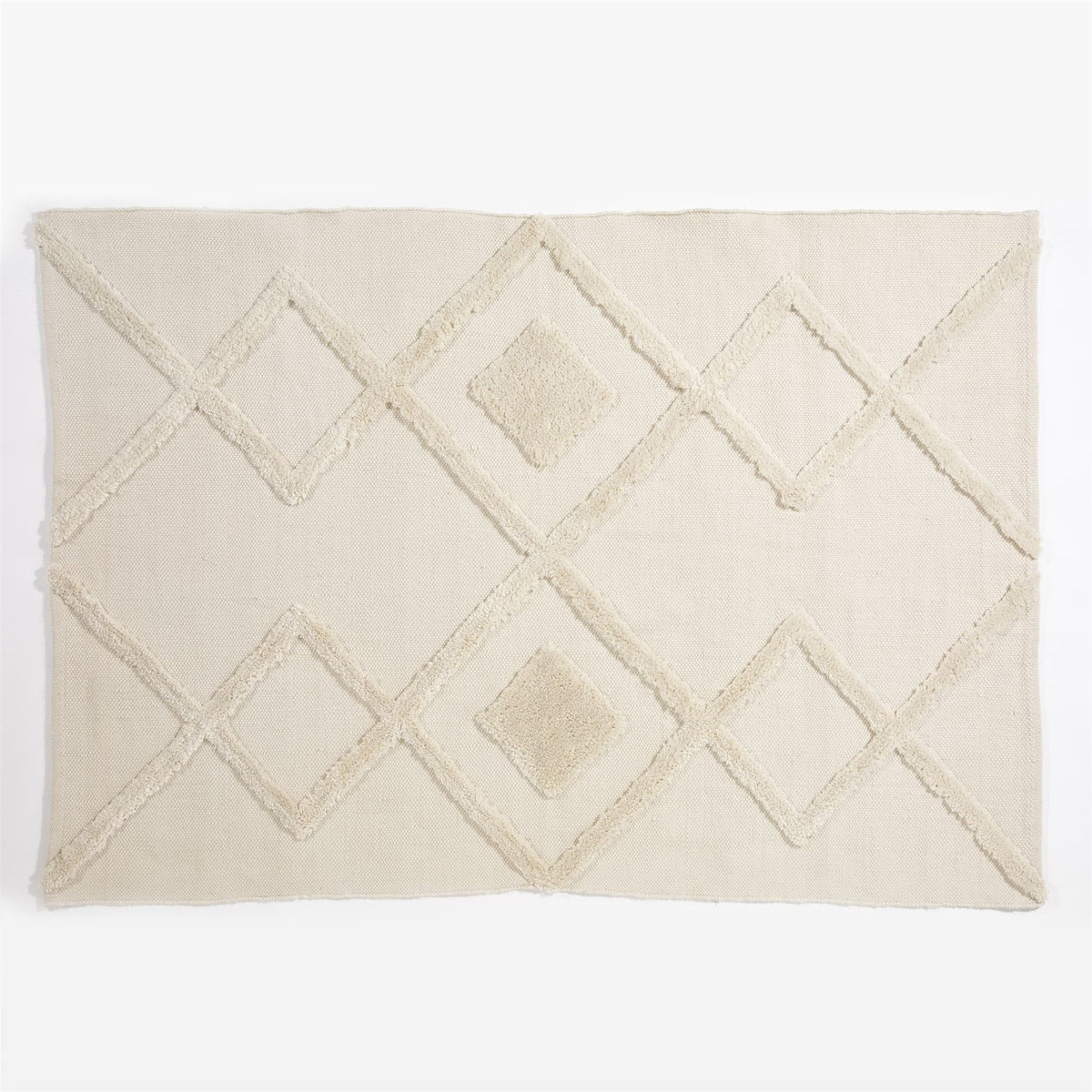 Windsor Geo Tufted 120x170cm Cream Rug