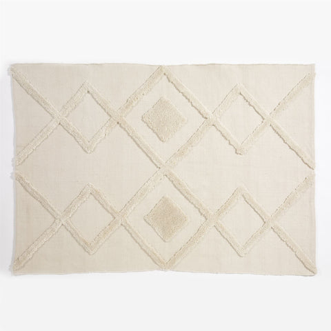 Windsor Geo Tufted 120x170cm Cream Rug