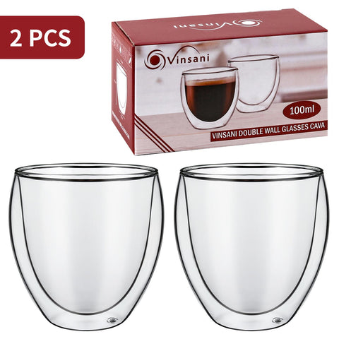 VINSANI DOUBLE WALL GLASSES -  CAVA 1010064