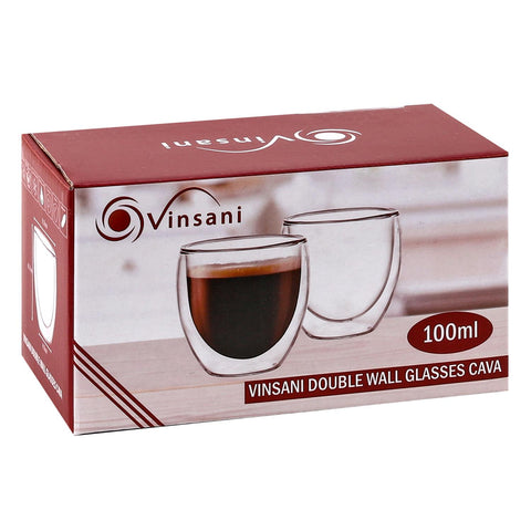 VINSANI DOUBLE WALL GLASSES -  CAVA 1010064