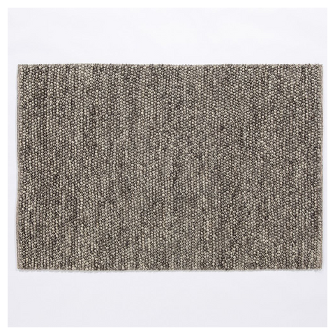 Delilah Wool Pebble 120x170cm Mottled Grey Rug