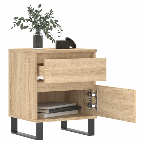 Bedside Cabinet Sonoma Oak 40x35x50 cm Engineered Wood