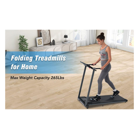 NEW Folding Treadmills Walking Pad Treadmill for Home Office -2.5HP Walking Treadmill With Incline 0.5-7.5MPH 265LBS Capacity Treadmill for Walking Running
