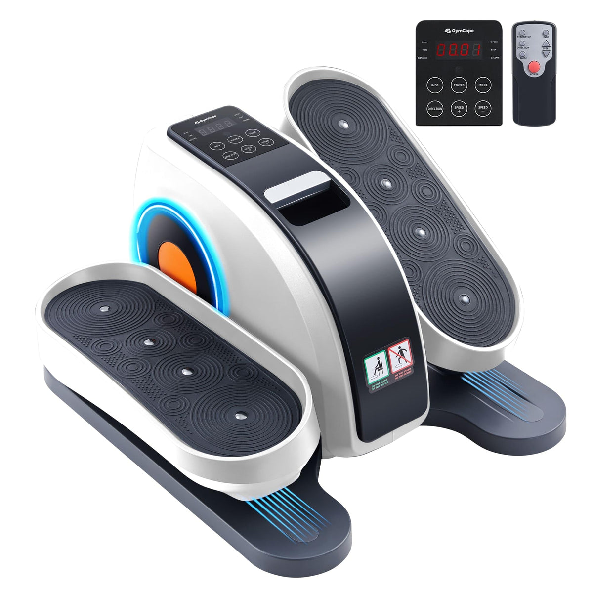 Under Desk Elliptical Machine Seated Ellipse Leg Exerciser As Seen on TV Portable Electric Pedal Exerciser for Seniors While Sitting with Remote Control 10 Adjustable Speeds