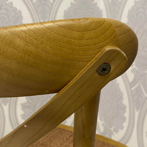 NATURAL FRENCH CROSS BACK CHAIR L46 x W49 x H88 cm
