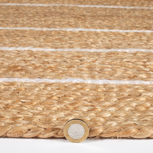 Prestbury Border Handbraided 120x170cm Natural Rug