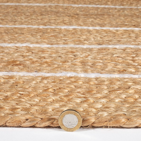 Prestbury Border Handbraided 120x170cm Natural Rug