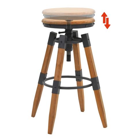 Bar Stools 2 pcs Solid Fir Wood