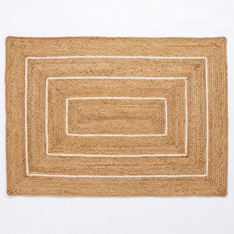 Prestbury Border Handbraided 120x170cm Natural Rug