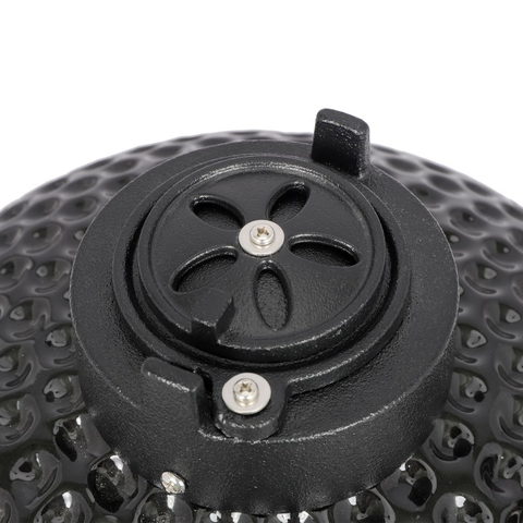 13in Round Ceramic Charcoal Grill Black